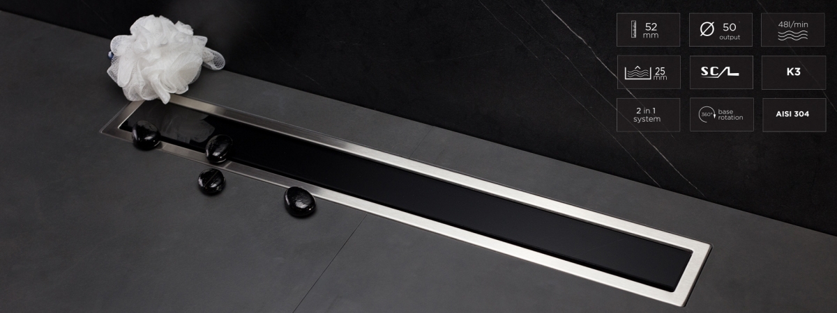Confluo Premium Glass Black